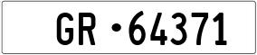 Trailer License Plate